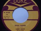 LARRY DAVIS: Texas Flood / I Tried DUKE R&B blues rocker 45 VG++ SCARCE