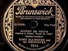 DUKE ELLINGTON AND HIS ORCH. BRUNSWICK Accent On Youth E+