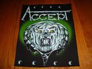ACCEPT RARE VINTAGE 80S BACKPATCH U.D.O. SAXON OVERKILL IRON MAIDEN