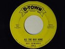 Dee Edwards 45 ALL THE WAY HOME / LOVE, LOVE, LOVE   D Town VG+/VG Detroit soul