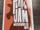 Pearl Jam Show Sticker Missoula, MT September 30, 2012