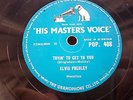 ELVIS PRESLEY 78 RPM TRYIN' TO GET TO YOU / LAWDY MISS CLAWDY HMV POP 408