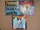 3 x LP MANOWAR  (Kings of metal, Battle hymns, Fighting the world)