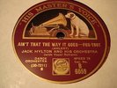 JAZZ JACK HYLTON ORCH Ain't That The Way It Goes HMV 6059