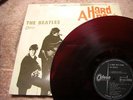Beatles A HARD DAY'S NIGHT Japan LP RED WAX Odeon (OP-7123)