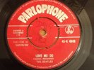 The Beatles Love Me Do Red Parlophone First Edition. No Made In GB
