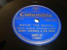 PRE WAR JAZZ- BILLIE HOLIDAY & BENNY GOODMAN- COLUMBIA 78 RPM- RIFFIN THE SCOTCH