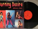BURNING DESIRE Break Free ORIG 1987 MICH Private GLAM Hair METAL LP Saginaw 