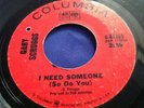 Hear Rare Psych Rock 45 : Gary Scruggs   I Need Someone   Columbia 4-44360