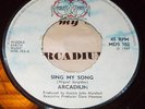 hear ARCADIUM sing my song + riding alone 45 UK PSYCH 1969 MIDDLE EARTH 7''