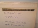 JACK TEAGARDEN -Southland Cafe Boston MA January 23, 1940   METAL REFERENCE DISC