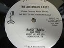 Randy Travis, American Eagle Live Show rare Radio Promo 3 LP set