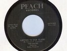 THE GATES - LETTER TO DICK CLARK - RARE PEACH LABEL - 1959 - TEEN ROCKABILLY