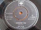 BOB DYLAN - Country Pie -  1969 orig. INDIA prs. 7