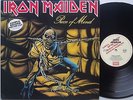 IRON MAIDEN Piece Of Mind PROMO Lp AUSTRALIA '83 OZ VINYL EMI UK Heavy Metal