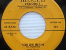 TOM KING & the STARFIRES please don't leave me orig.45 Outsiders James Gang w278