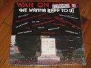 WAR ON DRUGS we wanna rapp to u ECAL rare '86 HARTFORD ELECTRO RAP LP sealed