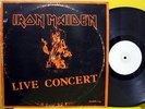 IRON MAIDEN Live Concert RARE 1981 LIVE RECORDING IN MILANO, ITALY 2x VINYL LP