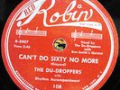 1952 rare the du-droppers 78 rpm record red robin 108  R&B  soul  VG+ cant do