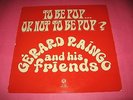 LIBRARY LP GERARD RAINGO TO BE POP RARE ORIGINAL FRENCH OBSCUR JAZZ FUNK HOMERE