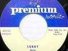 THE ESCORTS 45 Sorry / It's Love to Me PREMIUM Doo Wop VG++ Repro #BB2089