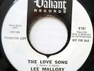 LEE MALLORY The Love Song / Take My Hand 45 Psych / Freakbeat NEAR-MINT #669