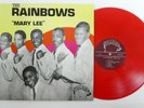 The RAINBOWS Mary Lee LP doowop RED wax MINT-  #9686