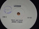 Johnny O'keefe EP Twist it Up - Leedon Label Stamped 25 NOV 1963 - Release Date.
