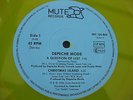 Depeche Mode A QUESTION OF LUST RARE YELLOW VINYL W/BOOLKLET TWO PLAY MINT MINUS