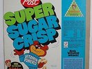1969 Post Super Sugar Crisp Cereal Box with The Archies Record on back NM/M FLAT