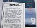 Rare ROB WASSERMAN Duets LP w/ press kit ft Lou Reed Jennifer Warnes etc