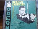 SZERYNG   BACH: Sonatas & Partitas for Violin   ODEON ODX 122-4  Orig'l 3 LP set