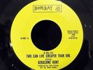 NORTHERN SOUL - GERALDINE HUNT - TWO CAN LIVE CHEAPER THAN ONE - BOMBAY