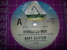 Gary Glitter  DEDICATED MAN  Australian only issue  EX CONDITION  