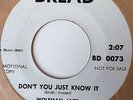 promo garage 45 WOLFMAN JACK & THE WOLFPACK Don't You Just/New Orleans on BREAD