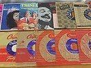 45 RPM Record Set Frank Sinatra Sammy Davis Tennessee Ernie Ford Trini Lopez +++
