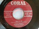 JOHNNY BURNETTE TRIO TEAR IT UP CANADIAN CORAL ORIGINAL ROCKABILLY  45