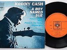 JOHNNY CASH A Boy Named Sue Ep AUSTRALIA Picture Sleeve 4 Track RARE 45