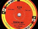  1960 R&B FATS DOMINO 78 COUNTRY BOY / IF YOU NEED ME RENOWN N1114 E-