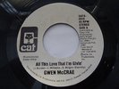 Rare mod. soul 45 Gwen McCrae - All that love that I'm givin' on Cat promo