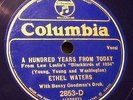 Blue Wax Columbia 2853-D Ethel Waters w/Benny Goodman Orchestra (NYC 1933)