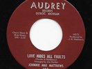 Northern Soul 45 JOHNNIE MAE MATTHEWS Love Hides All Faults/Luck Walked Through