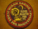 ORIGINAL NORTHERN SOUL PATCH-WIGAN CASINO-OLDIES 3RD ANNIVERSARY 79 ALL NITER-EX