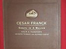 4 x 78 RPM - THIBAUD/CORTOT - FRANCK violin sonata