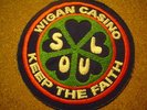 ORIGINAL NORTHERN SOUL PATCH-WIGAN CASINO-KEEP THE FAITH -EX