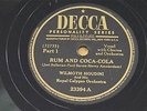 WILMOTH HOUDINI Rum and Coca Cola DECCA 23394 78 RPM E-