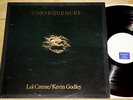 LOL CREME & KEVIN GODLEY CONSEQUENCES  WHITE PROMO TEST LP + PROOF SLEEVE   10CC