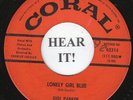 Gigi Parker TEEN DOO WOP 45 (Coral 62314) Lonely Girl Blue/ Someday, Someway