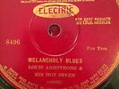 Okeh 8496 Louis Armstrong Hot 7 MELANCHOLY BLUES/ 1927 78 rpm 