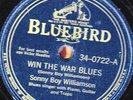 78-PRE-WAR BLUES-SONNY BOY WILLIAMSON-CHECK UP ON MY BABY/WIN THE WAR BLUES